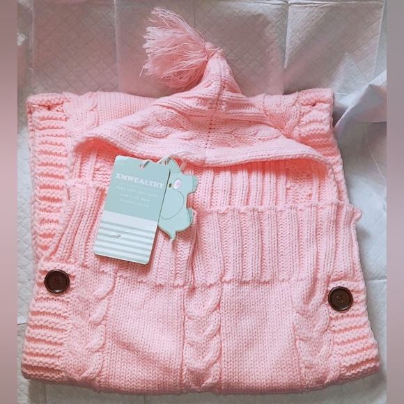 NWT - Wrap Swaddle Blanket Knit Sleeping Bag Sleep Sack Stroller Wrap for Baby - Picture 1 of 1